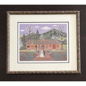 Springtime Nuptials by Jane Wooster Scott Framed Signed Numbered Lithograph